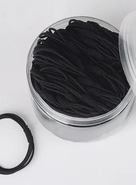 韩国扎头发发圈黑色发绳扎头高弹力发饰皮套女头绳成人橡皮筋简约