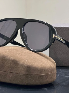 汤姆家防紫外线蛤蟆框墨镜欧美insT字母板材太阳眼镜潮男高级感女