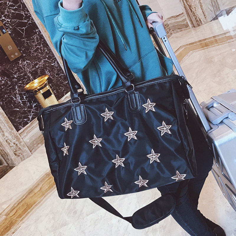 牛津布旅行包女手提短途出差旅游包韩版绣线大容量轻便简约行李包|ruв категории Сумки, сумка - от Buy2taobao.com для оказания профессиональной услуги покупки агента Taobao