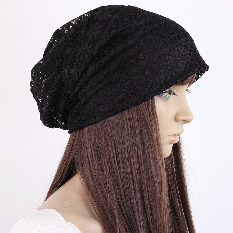 帽子女春夏季薄款套头帽头巾帽韩版堆堆帽潮镂空透气蕾丝光头女帽,服饰配件/皮带/帽子/围巾,帽子,淘宝优惠券,粉丝福利购,淘宝优惠卷