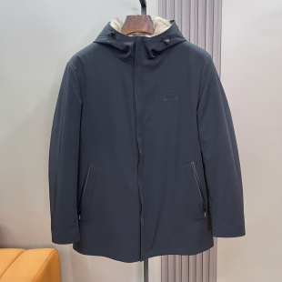 整貂貂皮大衣水貂毛内胆派克服男士大衣尼克服海宁真皮皮草外套冬