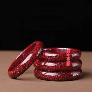 辰砂晶体砂手镯高含量56-64圈口晶体砂高工一个