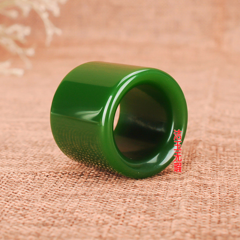 和田碧色玉色绿玉石扳指戒指碧色玉色满绿扳指指环男女款,珠宝/钻石/翡翠,手饰,淘宝优惠券,粉丝福利购,淘宝优惠卷