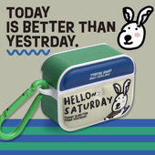 适用 pro3保护套2代耳机套4代苹果新款 PaPaPa制造局 胖兔可爱磁吸AirPods