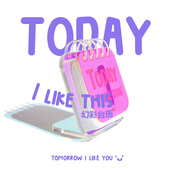 papa制造局圣诞新年礼物镭射幻彩31天台历日历办公室摆件月历