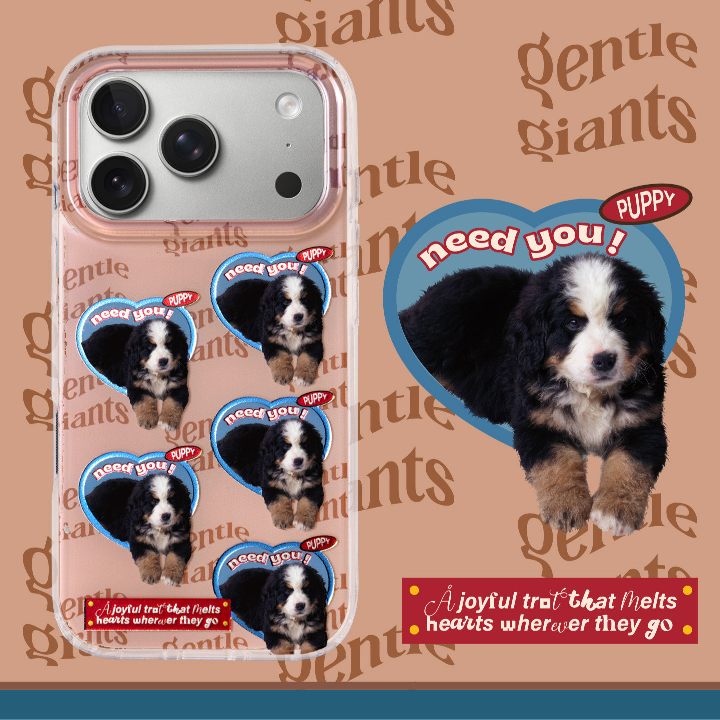 PaPaPa制造局  [甜心萌萌狗] 鎏金摩卡焦糖可爱软萌狗狗适用于17promax手机苹果15promax手机壳,3C数码配件,手机保护套/壳,淘宝优惠券,粉丝福利购,淘宝优惠卷