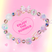 PaPaPa制造局 手机壳挂绳仙女风挂饰 梦幻水晶串珠挂链手机链短款