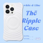 papapa制造局 磁吸新款 防摔波漾壳硅胶适用于苹果17promax手机壳纯色保护套简约液态创意16pro保护套软壳