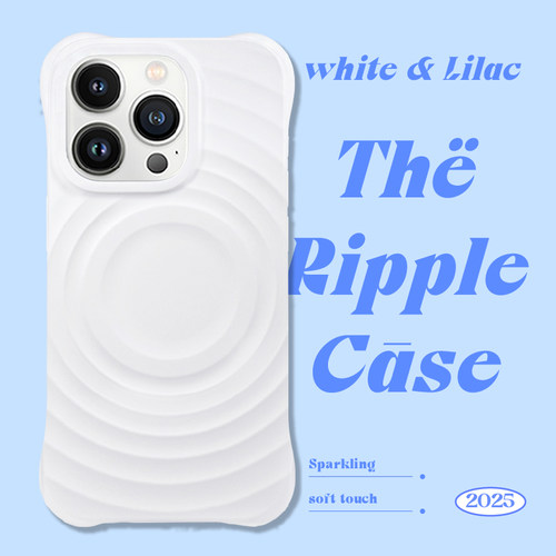 苹果16promax纯色波漾手机壳