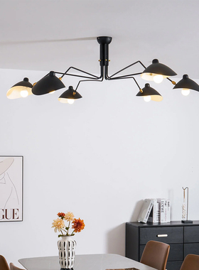 法式Mouille中古客厅吊灯设计师款卧室灯创意张牙舞爪吊灯