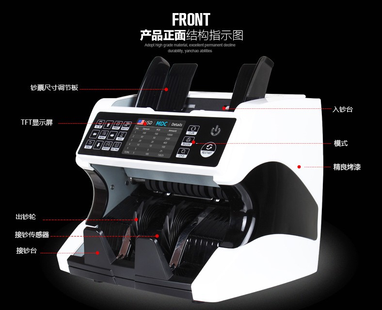 AL-920多国货币点验钞机西非法郎南非兰特美元欧元英磅阿尔巴尼亚