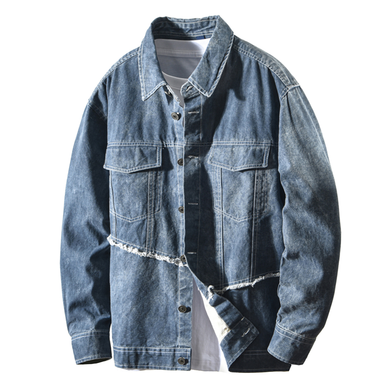 2025秋季新款男士牛仔长袖衬衫