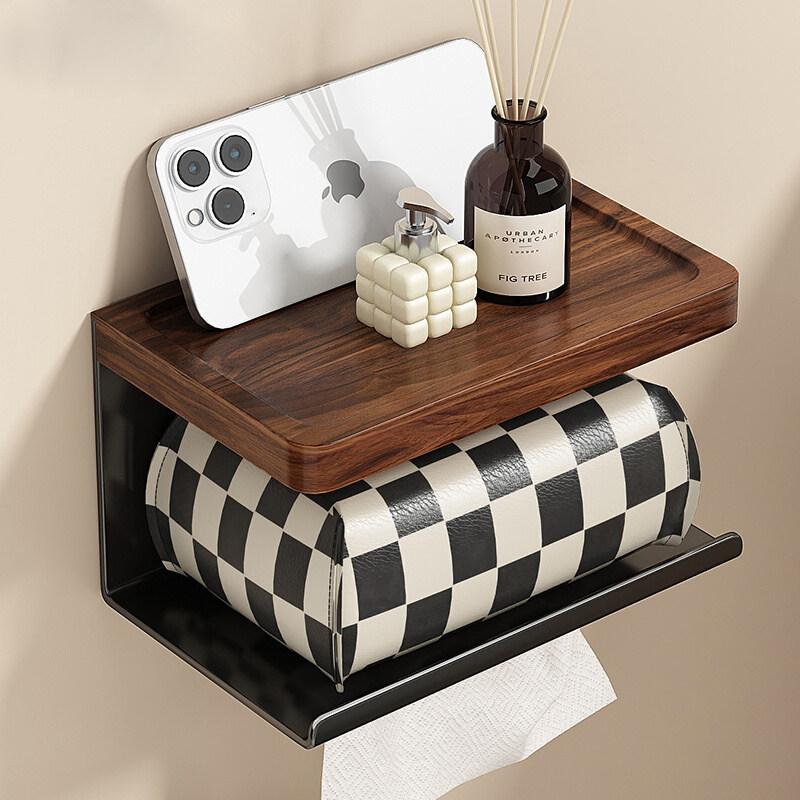 胡桃木卫生间抽纸盒免打孔纸巾架手纸厕纸架洗手间卫生纸置物架子,3C数码配件,USB多功能数码宝,淘宝优惠券,粉丝福利购,淘宝优惠卷