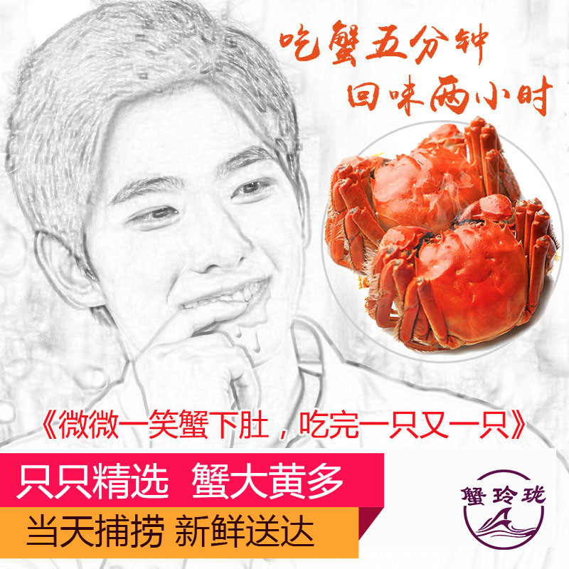 活蟹现货特大大闸蟹8只10只特大鲜活全母蟹螃蟹礼盒苏州官方旗舰