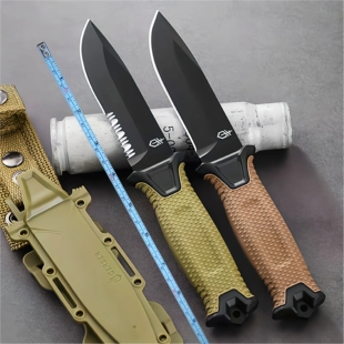 【BG戈博】户外刀贝尔二代战术荒野多功能野外丛林砍柴一体生存刀