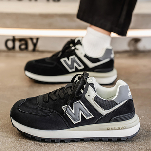 阿甘鞋男女春季潮鞋情侣款百搭yd跑步运动鞋子n字仔啊甘N字母牌z