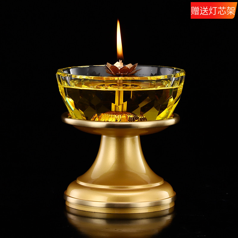 圆通佛具用品油灯供佛家用供奉