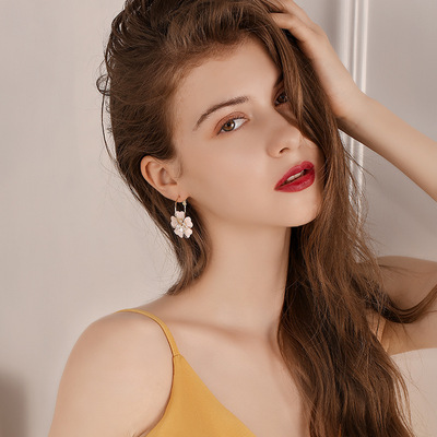 2025新款花朵耳环女高级感网红925银潮气质轻奢耳饰
