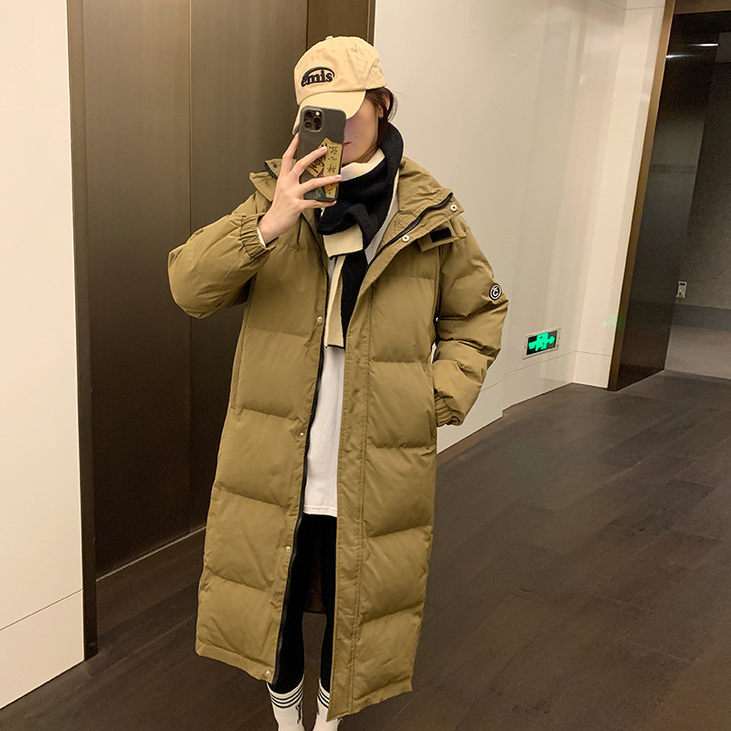 2025年新款羽绒棉服女长款面包服韩版过膝棉衣加厚棉袄冬季外套