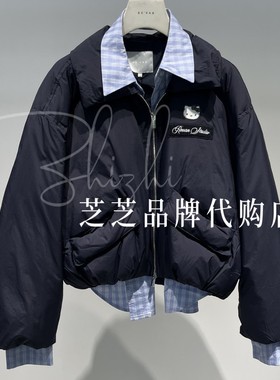 RL90501076原2699双皇冠专柜正品2025冬翻领HelloKitty羽绒服外套