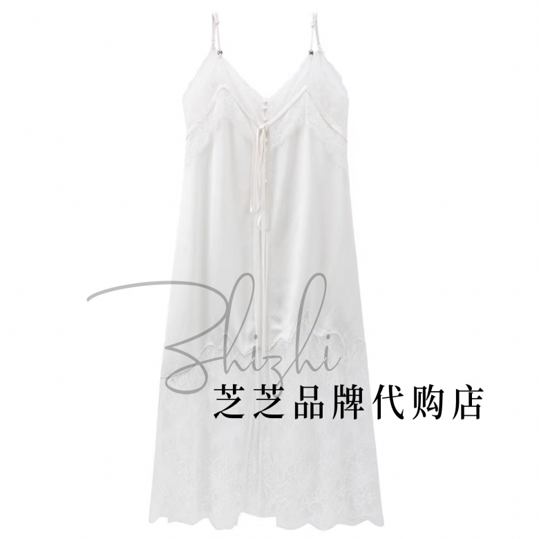 AL90802731原1490双皇冠专柜正品2025冬曼陀罗印花拼接蕾丝长吊带