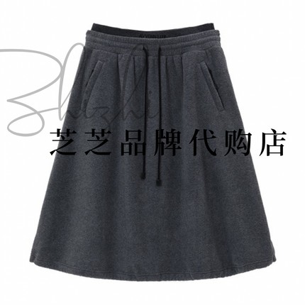 AL91503777原1090双皇冠专柜正品2025冬系带显瘦口袋A字半身裙