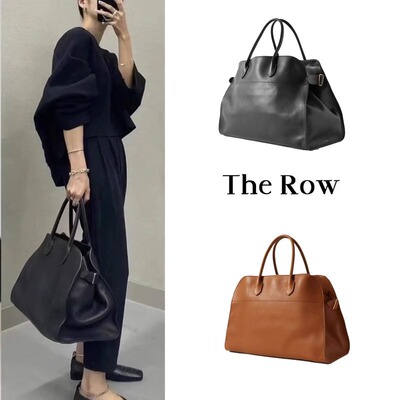 TheRowMargaux15麂皮托特包牛皮通勤手提女包质感旅行包包大容量