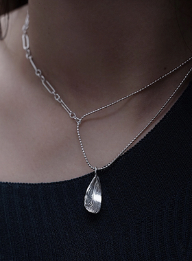新款项链原创设计多链条气质百搭送礼物纯银925项链树叶吊坠