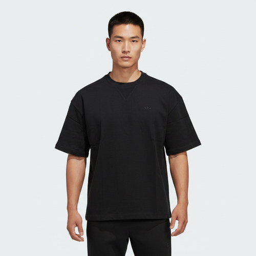 adidas阿迪达斯三叶草男子上衣P ESS TEE运动休闲短袖T恤KS4103