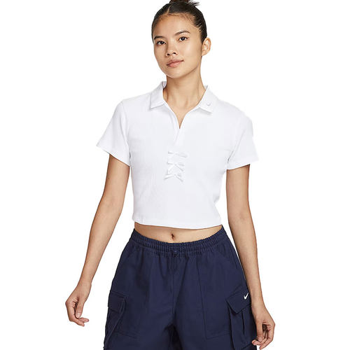 优购NIKE耐克女子AS W NSW SS RIB运动休闲短袖T恤IM3393-100