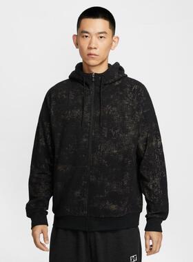 优购NIKE耐克男子运动训练休闲针织连帽夹克外套IF2866-010