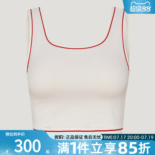优购adidas阿迪达斯三叶草女子WAISTBAND TANK运动背心LF4591