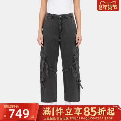 优购adidas阿迪达斯三叶草女子纯色舒适运动休闲裤宽松长裤KU9535