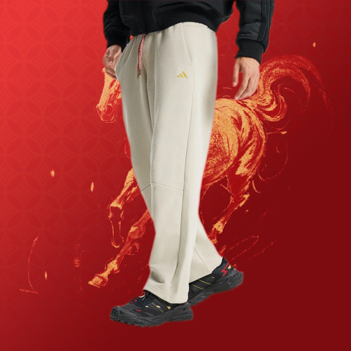 优购adidas阿迪达斯男子CNY马年新年款运动休闲长裤KE4066