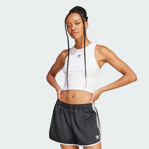 优购adidas阿迪达斯三叶草女子ESS RIBTANK运动休闲无袖T恤JC9007