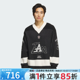 优购adidas 阿迪达斯三叶草男子运动休闲v领套头衫毛衣KF4467