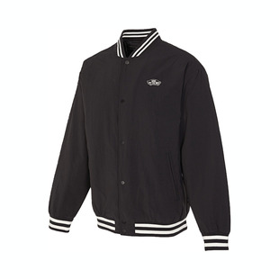 优购VANS范斯男子BASEBALL JACKET运动休闲棉服外套VN000GZMBLK