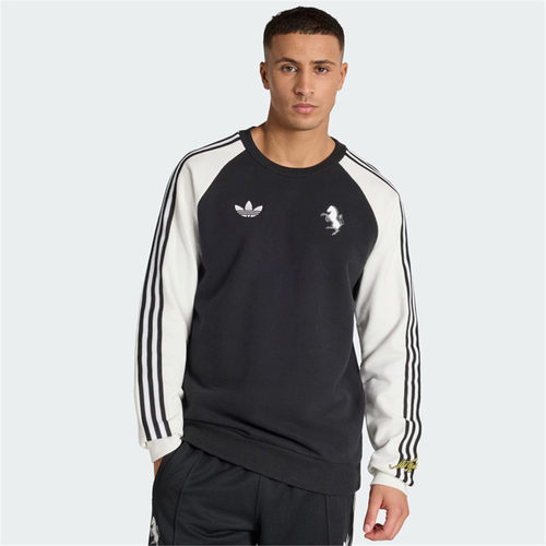 优购adidas阿迪达斯男子JUVE OG CR运动休闲套头衫卫衣KB4449