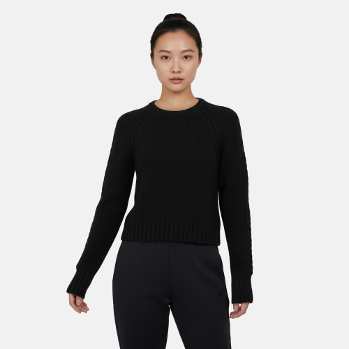 优购NIKE耐克女子运动休闲针织圆领长袖套头衫毛衣IF0247-010