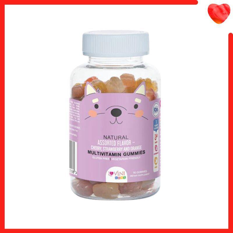 Lovinikids儿童多种维他命软糖90粒多种维生素营养补充夹心糖果版