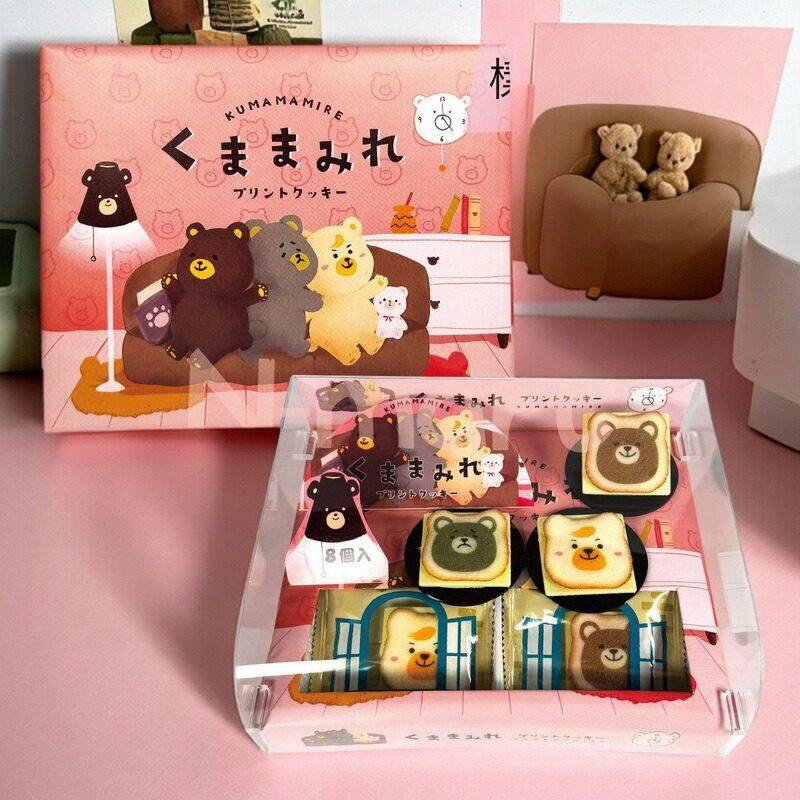 日本进口-熊仔白巧克力朱古力夹心曲奇休闲零食饼干独立装礼盒8枚