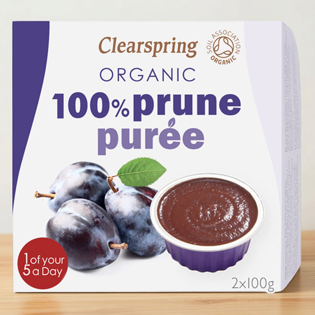 Clearspring 有机水果蓉香港进口宝宝辅食100g*2西梅营养有机食品