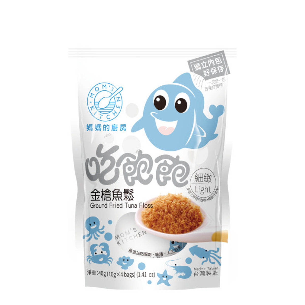 妈妈的厨房Mom's Kitchen吃饱饱金枪鱼松40g营养益脑补钙宝宝拌饭