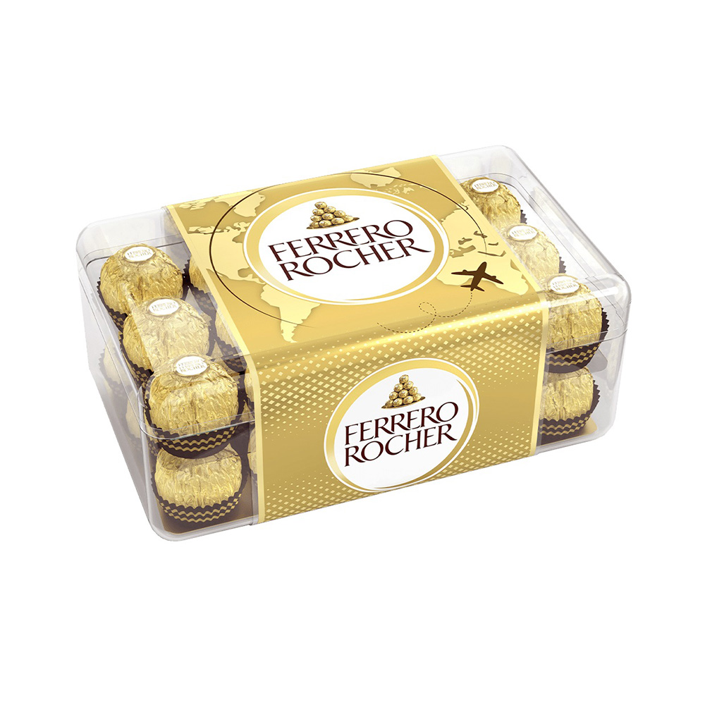 费列罗FERRERO金莎朱古力金莎巧克力T30-30粒盒375g