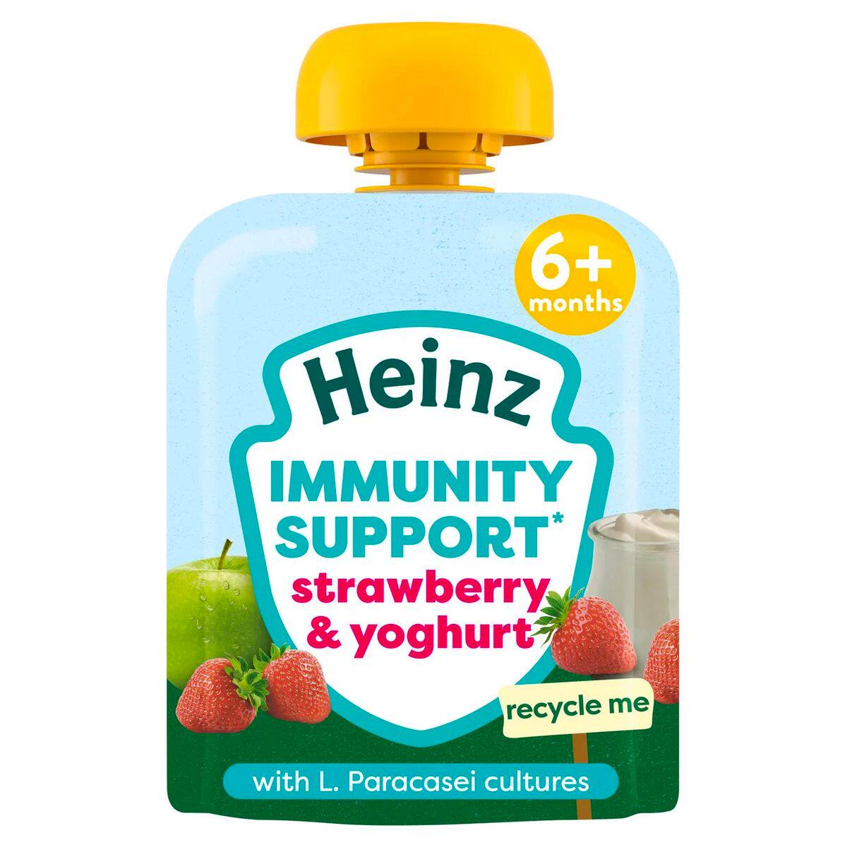 亨氏Heinz 士多啤梨果蓉85克婴幼儿营养有机辅食天然健康水果果泥