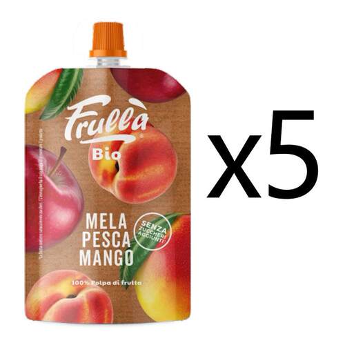 Frullà - 有机无添加糖苹果香桃芒果果蓉 100g x 5 BBD