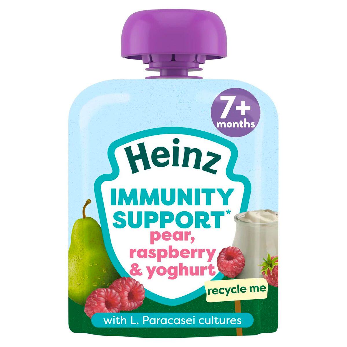 亨氏Heinz 梨子树莓婴儿奶酪85克婴幼儿水果乳酪营养零食辅食小食