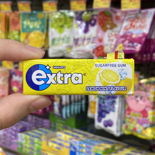 香港代购 港版EXTRA益达无糖香口珠10粒条装柠檬/强劲薄荷14g