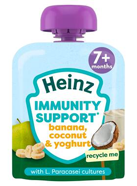 进口版亨氏椰子(Banana&Coconut)婴儿乳酪健康营养天然婴幼儿