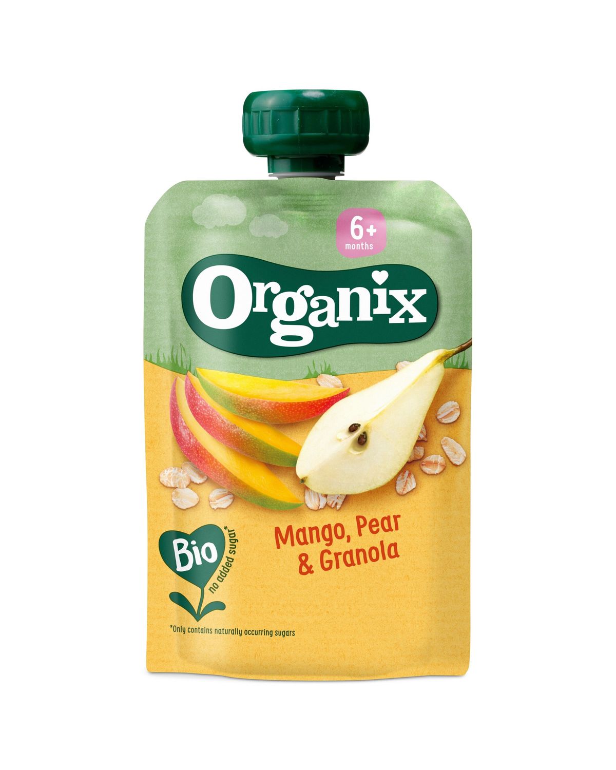 Organix 西班牙芒果梨格兰诺拉麦片果蓉100g婴儿宝宝天然营养辅食